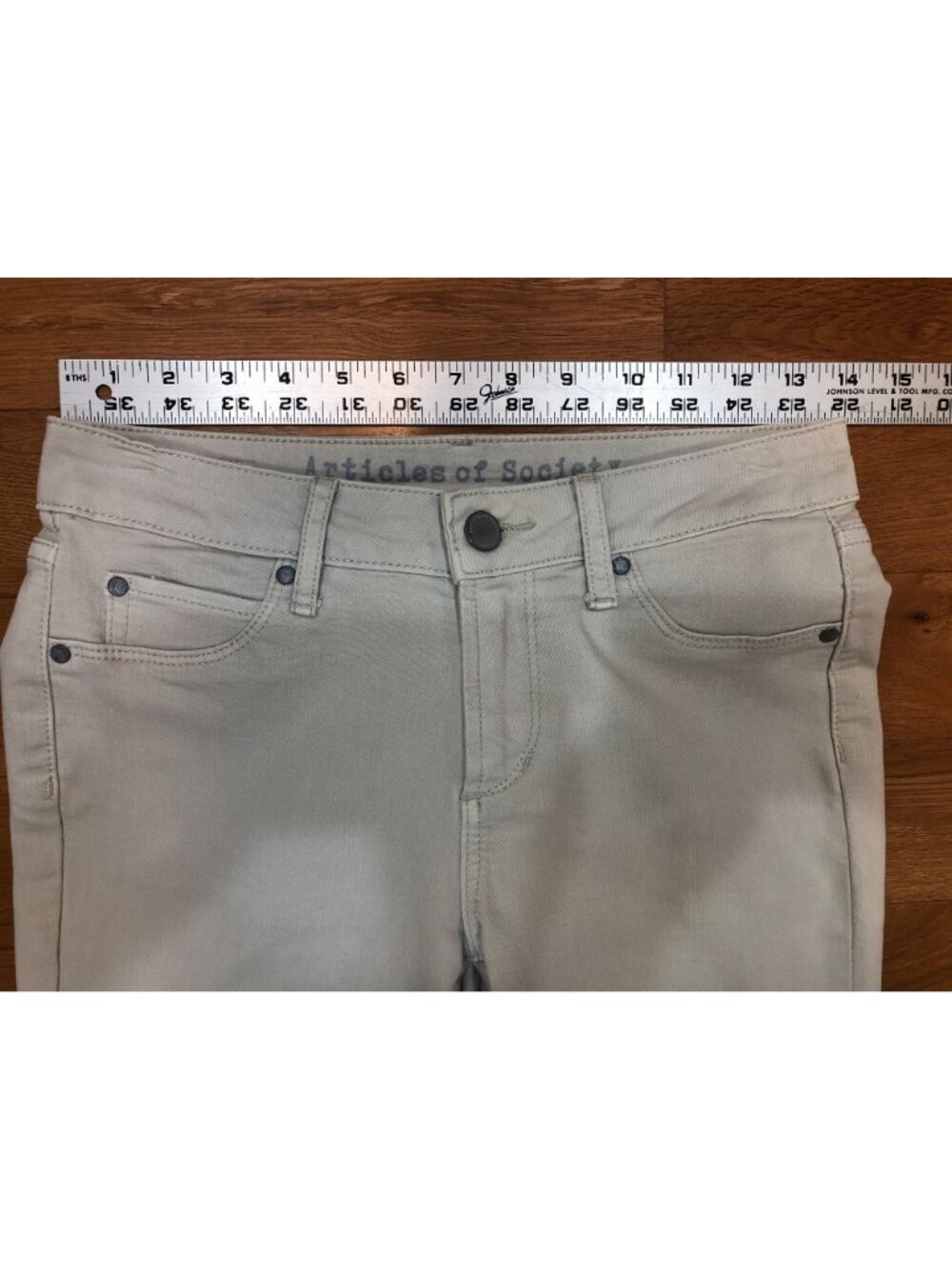 Articles Of Society Sarah Ankle Skinny Stretchy Denim Jeans Clay Color Size 25 - Picture 5 of 10